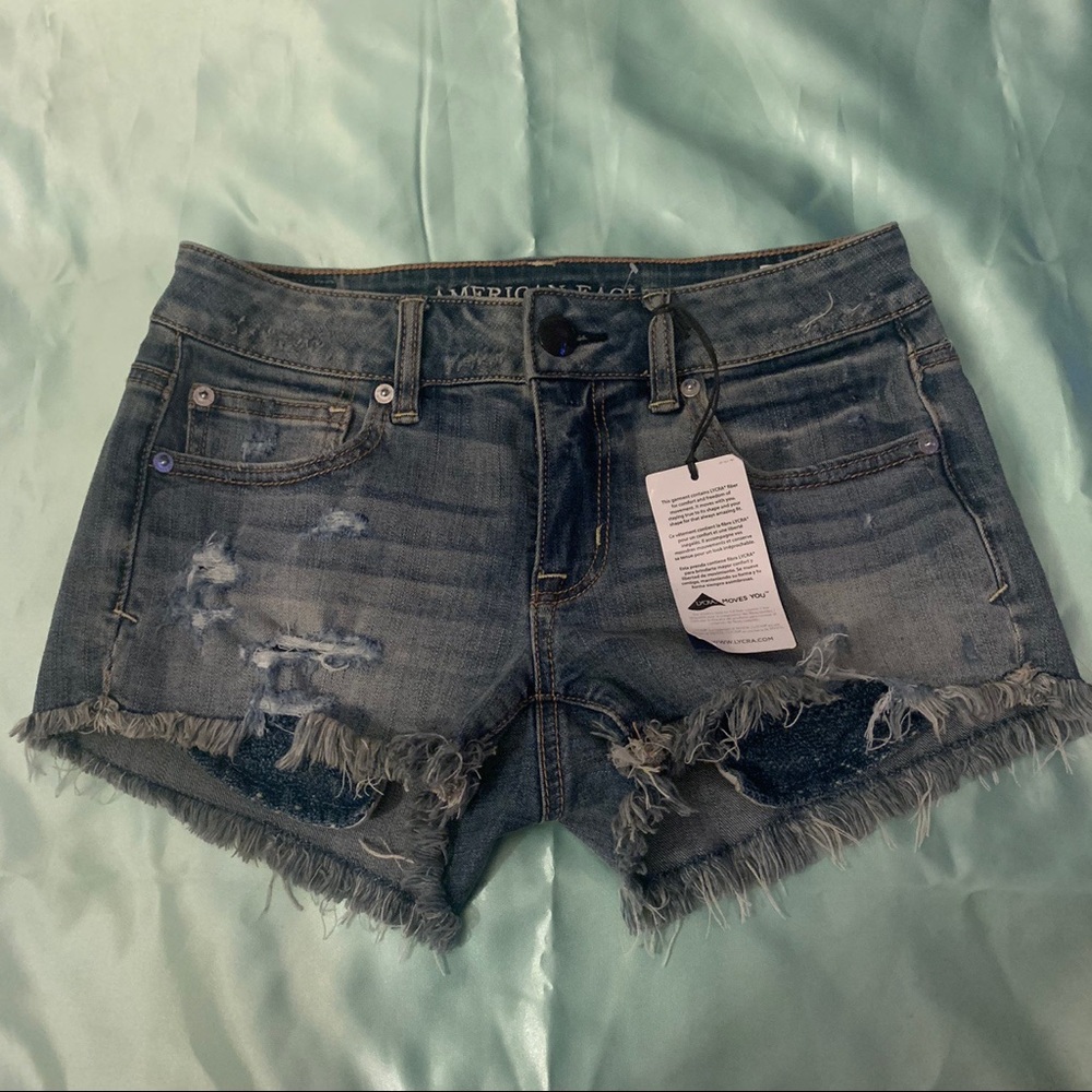 AEO denim shorts